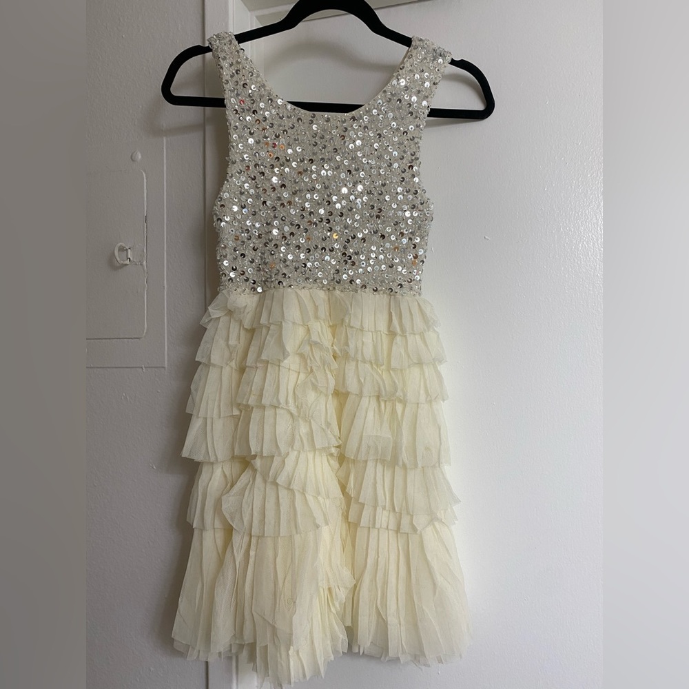 Alice + Olivia Sequin Tiered Mini Dress XS $100 OBO